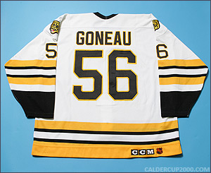 1995-1996 game worn Daniel Goneau Boston Bruins jersey