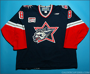 1998-1999 game worn Alexei Vasiliev Hartford Wolf Pack jersey
