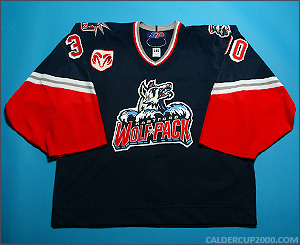 2000-2001 game worn Vitali Yeremeyev Hartford Wolf Pack jersey
