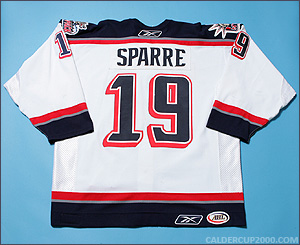 2005-2006 game worn Daniel Sparre Hartford Wolf Pack jersey