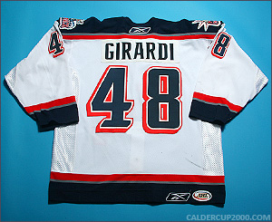2005-2006 game worn Daniel Girardi Hartford Wolf Pack jersey