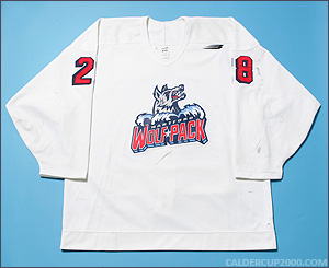 1997-1998 game worn Bob Maudie Hartford Wolf Pack jersey