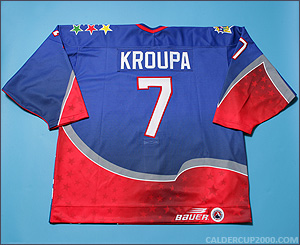 1998 game worn Vlastimil Kroupa PlanetUSA AHL All Stars jersey