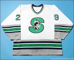 1993-1994 game worn Scott Humeniuk Springfield Indians jersey