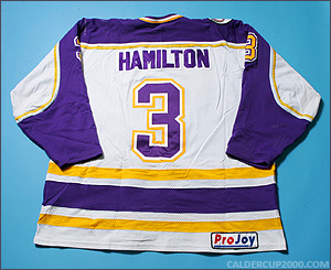1999-2000 game worn Andrew Hamilton Wilfrid Laurier Golden Hawks jersey