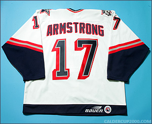 1998-1999 game worn Derek Armstrong Hartford Wolf Pack jersey