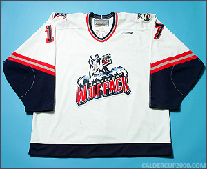 1998-1999 game worn Derek Armstrong Hartford Wolf Pack jersey