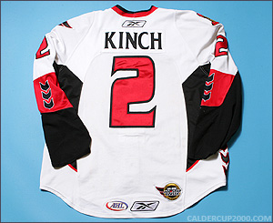 2007-2008 game worn Matt Kinch Binghamton Senators jersey