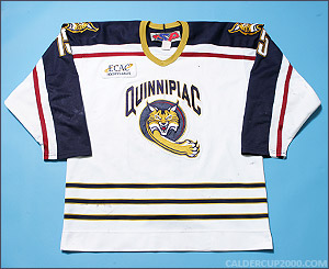 2005-2006 game worn Mark Van Vliet Quinnipiac Bobcats jersey