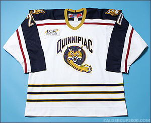 2005-2006 game worn Chris Myers Quinnipiac Bobcats jersey