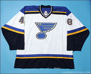 2001-2002 game worn Scott Young St. Louis Blues jersey