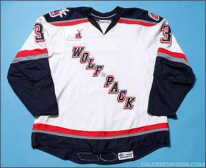 2007-2008 game worn Corey Potter Hartford Wolf Pack jersey