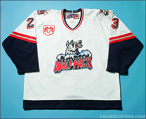 2002-2003 game worn Richard Scott Hartford Wolf Pack jersey