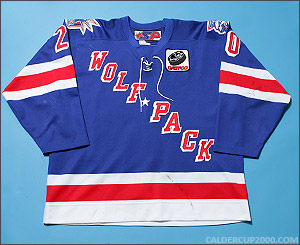 2003-2004 game worn Alexandre Giroux Hartford Wolf Pack jersey
