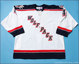 2005-2006 game worn Marvin Degon Hartford Wolf Pack jersey