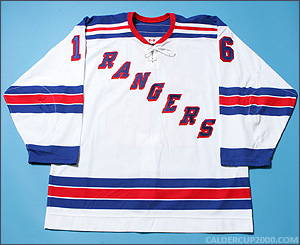 2005-2006 game worn Tom Poti New York Rangers jersey