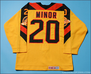 1983-1984 game worn Gerry Minor Vancouver Canucks jersey
