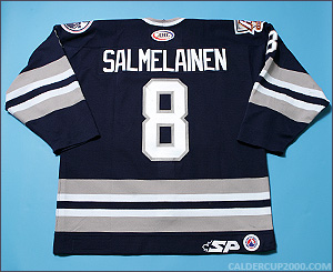 2004-2005 game worn Tony Salmelainen Edmonton RoadRunners jersey