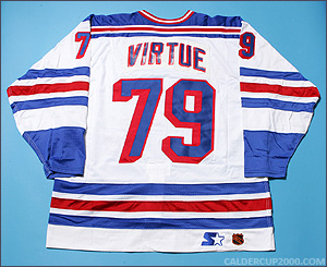 1998-2000 game worn Terry Virtue New York Rangers jersey