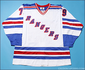 1998-2000 game worn Terry Virtue New York Rangers jersey