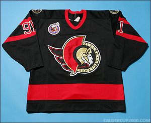 1993-1994 game worn Alexandre Daigle Ottawa Senators jersey