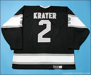 1989-1990 game worn Ed Krayer Los Angeles Kings jersey