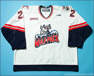 1999-2000 game worn Tomas Kloucek Hartford Wolf Pack jersey