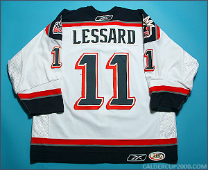 2006-2007 game worn Francis Lessard Hartford Wolf Pack jersey