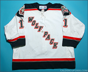 2006-2007 game worn Francis Lessard Hartford Wolf Pack jersey