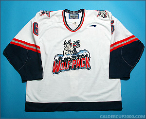 1998-1999 game worn Benjamin Carpentier Hartford Wolf Pack jersey