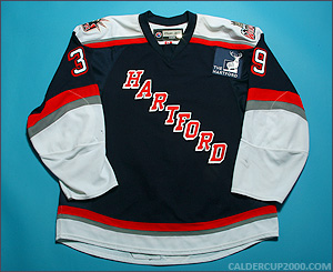 2009-2010 game worn Tyler Arnason Hartford Wolf Pack jersey