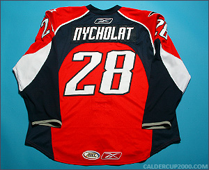 2008 game worn Lawrence Nycholat Canada AHL All Stars jersey