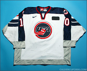 1999-2000 game worn Dwight Helminen Team USA jersey