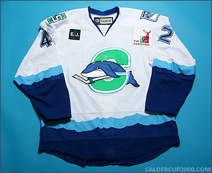 2010-2011 game worn Chad Kolarik Connecticut Whale jersey