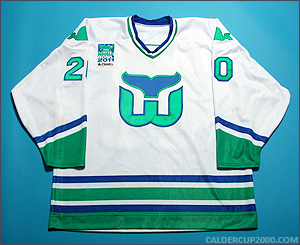 2011 game worn Yvon Corriveau Hartford Whalers jersey