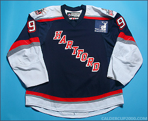 2009-2010 game worn Brodie Dupont Hartford Wolf Pack jersey