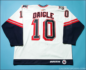 1999-2000 game worn Alexandre Daigle Hartford Wolf Pack jersey
