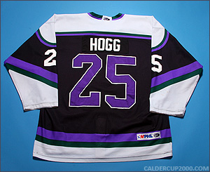 1998-1999 game worn Murray Hogg Forth Worth Brahmas jersey