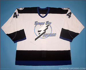 2002-2003 game worn Nolan Pratt Tampa Bay Lightning jersey