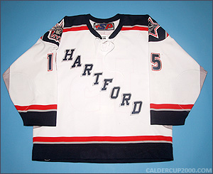 2003-2004 game worn Jozef Balej Hartford Wolf Pack jersey