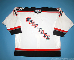 2005-2006 game worn Lauri Korpikoski Hartford Wolf Pack jersey