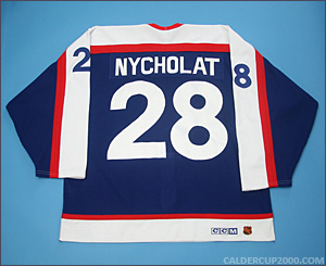 2003-2004 game worn Lawrence Nycholat New York Rangers jersey