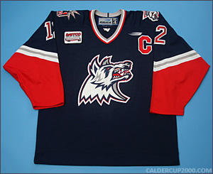 1999-2000 game worn Ken Gernander Hartford Wolf Pack jersey