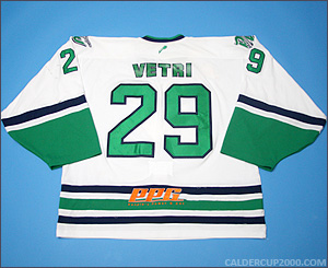 2012-2013 game worn Peter Vetri Danbury Whalers jersey