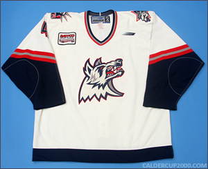 1999-2000 game worn John Namestnikov Hartford Wolf Pack jersey