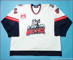 2000-2001 game worn Jason Doig Hartford Wolf Pack jersey