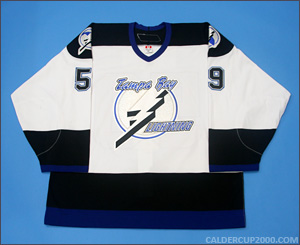 2007 game worn Daine Todd Tampa Bay Lightning jersey