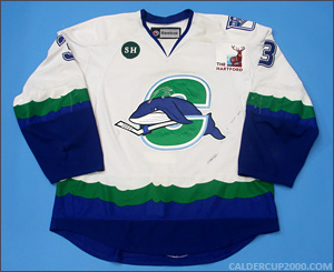 2012-2013 game worn Sam Klassen Connecticut Whale jersey