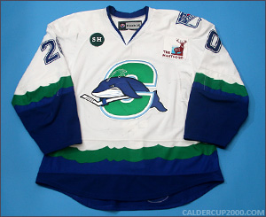 2012-2013 game worn Chris Kreider Connecticut Whale jersey