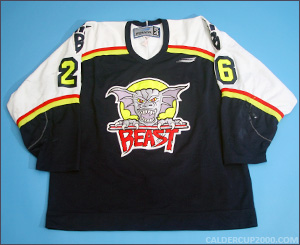 1998-1999 game worn Tommy Westlund Beast of New Haven jersey